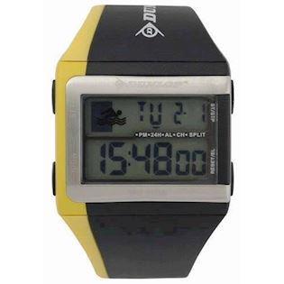 Dunlop digitalt sporty herre ur i sort og gul
